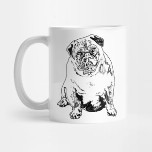 Pug black cute Mug